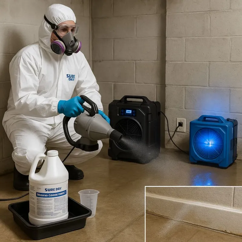 Sanitization and Odor Removal process in South Hooksett, NH