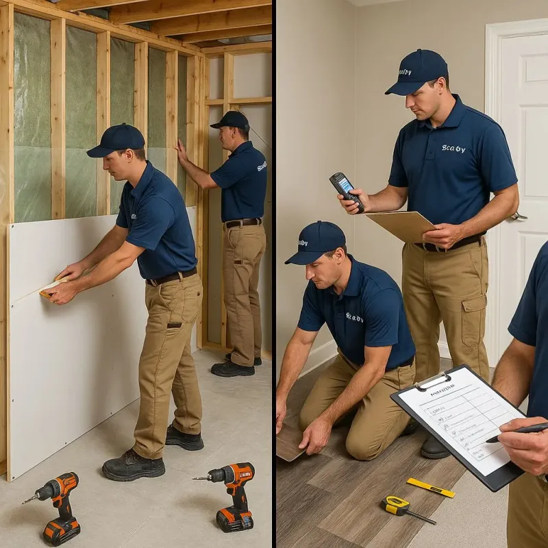 Repairs and Reconstruction process in South Hooksett, NH